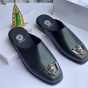 BLACK HERM HALF SHOE