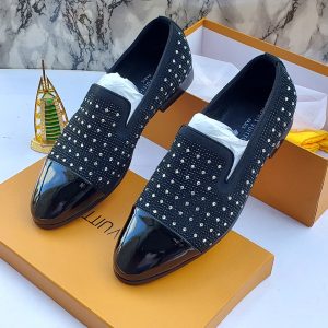 BILLIONAIRE STONE SUEDE DRESS LOAFER – DEEP BLUE