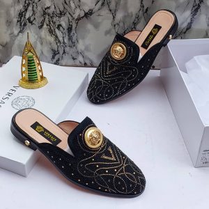 BLACK HERM HALF SHOE